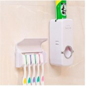 Resim 5DM Diş Macunu Sıkma Makinesi Ve 5 Li Diş Fırçası Tutucu 