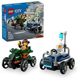 Resim LEGO City Uçak Hastane Yatağına Karşı Yarış Arabası Paketi 60459 