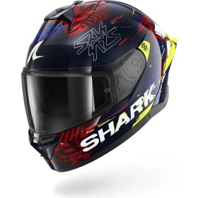 Resim Shark Skwal Cup Speed Vıb Mavi Kırmızı Sarı Kapalı Kask 