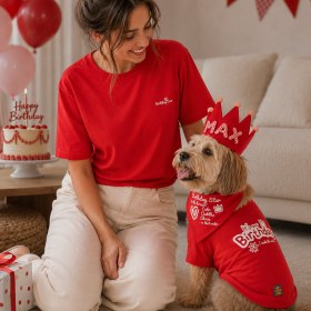Resim It’s My Birthday Set | Cherry Red (Kişiselleştirilebilir Taçlı Set) - L / M / L 