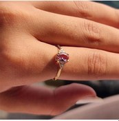 Resim Fasekgold 1.05 Karat Sultanayt Tria Fantezi Altın Yüzük-tria 14 Ayar Altın Evlilik Teklifi Yüzüğü 