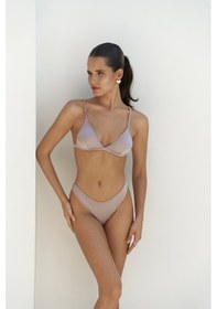 Resim Mai Collection Mai Studios Co. Bintang Ayarlanabilir Üçgen Lila Bikini Üstü Lila 
