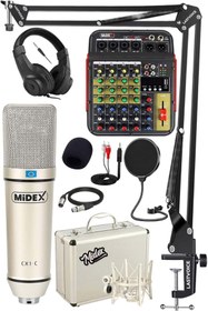 Resim Lastvoice Mix Paket-3 Stüdyo Youtuber Kayıt Ekipman Seti 