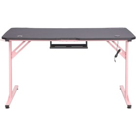 Resim Adore Mobilya Advent-X Oyuncu ve Bilgisayar Masası Siyah / Pembe 140x76x70 cm 