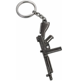 Resim Unisex Metal Taktik Tasarım Anahtarlık Gümüş Renk Dayanıklı Aksesuar 
