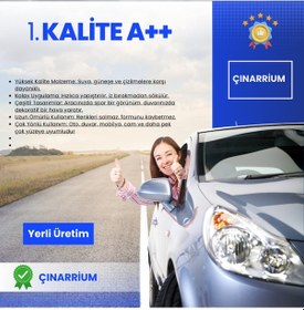 Resim Arabada Bebek Var Fil Tasarım Araba Sticker Çıkartma 