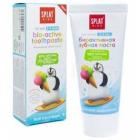 Resim Splat Kids Meyveli Dondurma Tadında 2-6 Yaş Arası Doğal Diş Macunu 50 ml 