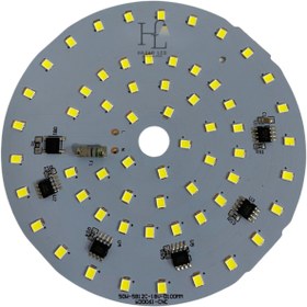 Resim Hazar Led 220 Volt 50 Watt SMD 2835 Ledli Hazır Projektör Ledi Beyaz Yuvarlak PCB Avize Ledi 