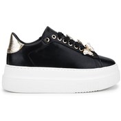 Resim Tamer Tanca Kadın Suni Deri Siyah Analin Sneakers & Spor Ayakkabı 