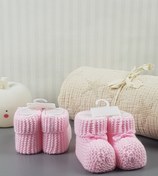 Resim Alâhane Bebek Triko Patik (pembe) 