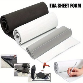 Resim 35x100cm Siyah EVA Köpük Levha Rulosu - 1mm ile 10mm Kalınlık Arası, Yüksek Yoğunluklu, Cosplay, El Sanatları ve DIY Projeleri için, Cosplay Kostüm Panoları, Mükemmel Halloween için 