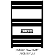 Resim Mat Siyah Alüminyum Havlupan 50 x 70 Cm Termorad Petsa Slim 