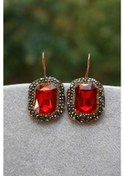 Resim Stoneage Jewellery Kristal Taşlı El Yapımı Küpe Bronz 
