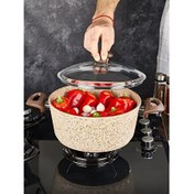 Resim Falez Creamy Granit 28 CM Derin Tencere 