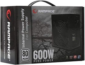 Resim Rampage RMP-600-80P 600W 80 PLUS 12cm Fan Aktif PFC Power Supply 