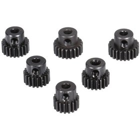 Resim Geekyou Zd Racing 1/10 Rc Araçlar İçin 6'lı Metal Dişli Seti - M0.53 17t-22t Siyah 