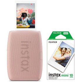Resim Fujifilm Instax Mini Link 3 Pembe Akıllı Telefon Yazıcısı ve 10'lu Mini Film 