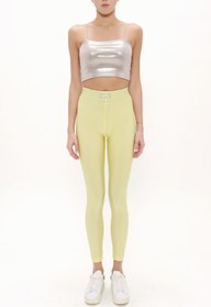 Resim SOCIETA Sarı Örme tayt 41322 