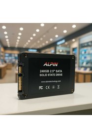 Resim ALPİN Plus240 SSD, 240 GB SSD Hard Disk, 2.5'', 550 Mb/s-500Mb/s 