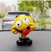 Resim Honeybeeshop Sevimli Karikatür Sallanan Başlıklı Bebek Figürü Agla Ve Gül Araba Süsü Masaüstü Dekoru 