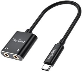 Resim Type-C Ses Kartı 3.5mm Kulaklık ve Mikrofon Girişli 