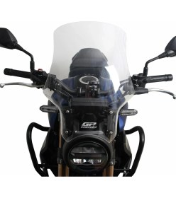 Resim GP Kompozit Honda CB125R / CB250R 2018-2024 Uyumlu Tur Camı Siyah 49 cm 