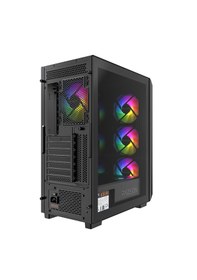 Resim Fazeon F10 650w 80+ Mesh 4x120mm Argb Fanlı Atx Bilgisayar Kasası 