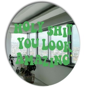 Resim Yuvarlak Ayna, Pinterest Ayna, Renkli Duvar Dekoru, Pinterest Oda Dekoru, Kırılmaz Dekorafif Ayna 