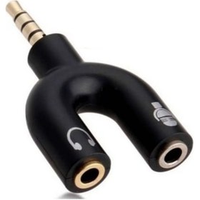 Resim Kulaklık Ses Mikrofon Ayırıcı Dönüştürücü Aparat 