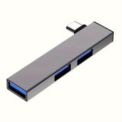 Resim Kompakt 3 Portlu USB Hub - USB 2.0 ve USB 3.0 Bağlantıları, Yüksek Hızlı Veri Aktarımı, Dayanıklı Metal Kasa, Taşınabilir USB Bölücü - Dizüstü Bilgisayar, Flash Sürücü, HDD, Konsol, Yazıcı, Kamera, Klavye, Fare için Cihaz Bağlantısı | Yükseltilmiş USB Bölücü 
