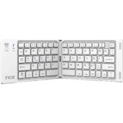 Resim Inca IBK-580BT Bluetooth Katlanabilir Kablosuz Klavye-Beyaz 