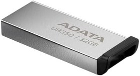 Resim ADATA Metal Kapaksız 32GB USB 3.2 Flash Sürücü (Model UR350-32G-RSR/BK) 