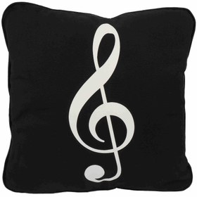 Resim Agifty G-clef Sol Anahtarı Baskılı Yastık (40 x 40 Cm) 
