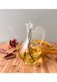 Resim Morponi Efsane Glorry Borosilikat Isıya Dayanıklı Cam 700 Ml Yağlık Şeffaf 