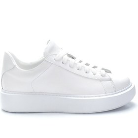 Resim Kadın Deri Sneaker 
