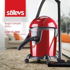 Resim Stilevs IS-2800 Uzay 2800 W Islak Kuru Süpürge Kırmızı Siyah 