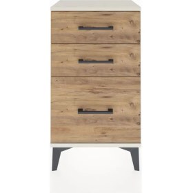 Resim Arges Komodin 3 Çekmeceli 44X30X80 Aytaşı-Çam 