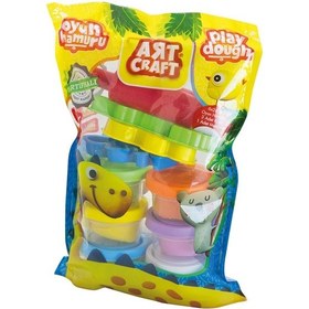 Resim 6'lı Polybag Oyun Hamur Seti 168 Gr. - Oyun Hamuru Seti - Hamur Setleri - Hamur Kalıpları Renkli 