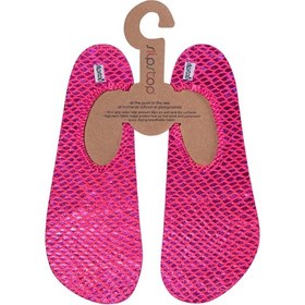 Resim Slıpstop Rubin Kaydırmaz Deniz Ayakkabısı Pembe Y Izgara Desenli 