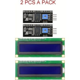 Resim Dashanshop 2 Adet I2c 1602 Lcd Ekran Modülü Mavi Aydınlatma 16x2 Raspberry Pi Arduino 
