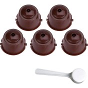 Resim Benagee 5 Adet Kahve Kapsülleri Doldurulabilir Kahve Kapsülleri Kaşıkla Kapsüller (Yurt Dışından) 