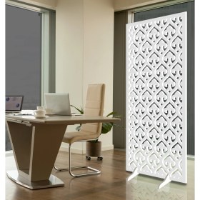 Resim Liar Ahşap Seperatör (Paravan) - KSP-28 - (18 mm) - (69 cm x 139 cm) - (Beyaz) 