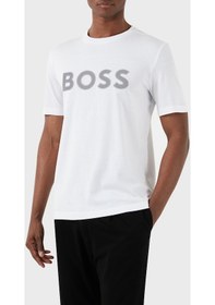 Resim Boss Erkek T Shirt 50512866 100 Beyaz 