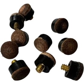 Resim Suntek 10x Billiard Cues Tips Pool Ve Snooker Için Bilardo 12-mm 