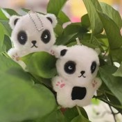 Resim OEMG Yeni 1 Adet Dört Inç Iyi Şanslar Karikatür Peluş Oyuncak Bebek Anahtarlık Sevimli Bebek Anahtar Küçük Kolye Seti (Yurt Dışından) 