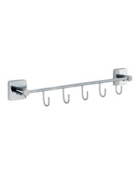 Resim Çelik Banyo Paslanmaz Pirinç Vizyon Beşli Askılık Gri 