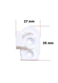 Resim Bella Duşakabin Kapı Parçası Duşakabin Plastik Yedek Parça 2 Adet Alt 2 Adet Üst Beyaz 