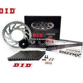 Resim Zincir Dişli Seti Honda Cb 600f Hornet 600 Cc 2007-2013 / Honda / Cb 600f Hornet / 600cc / Zincir: Dıd-525zvm-x Çelik -118 / Ön-arka Dişli: Jt 16t-43t / 2007-2008-2009-2010-2011-2012-2013 1.Resim 