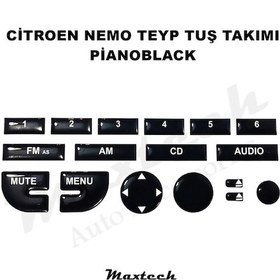 Resim Citroen Nemo Teyp Tuş Takımı Pianoblack 
