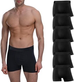 Resim 6'lı Kutu Premium Likralı Erkek Boxer 